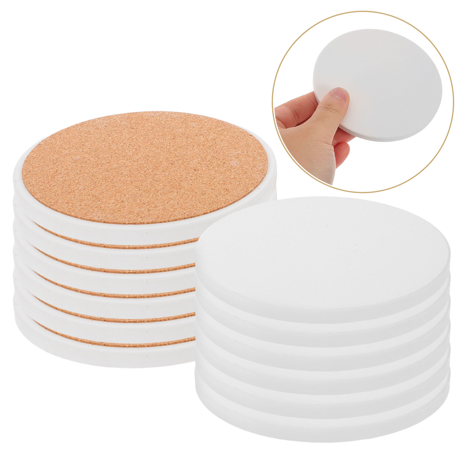 Ceramic Tile Blank - 12 Buah Tatakan Gelas Sublimasi Kosong