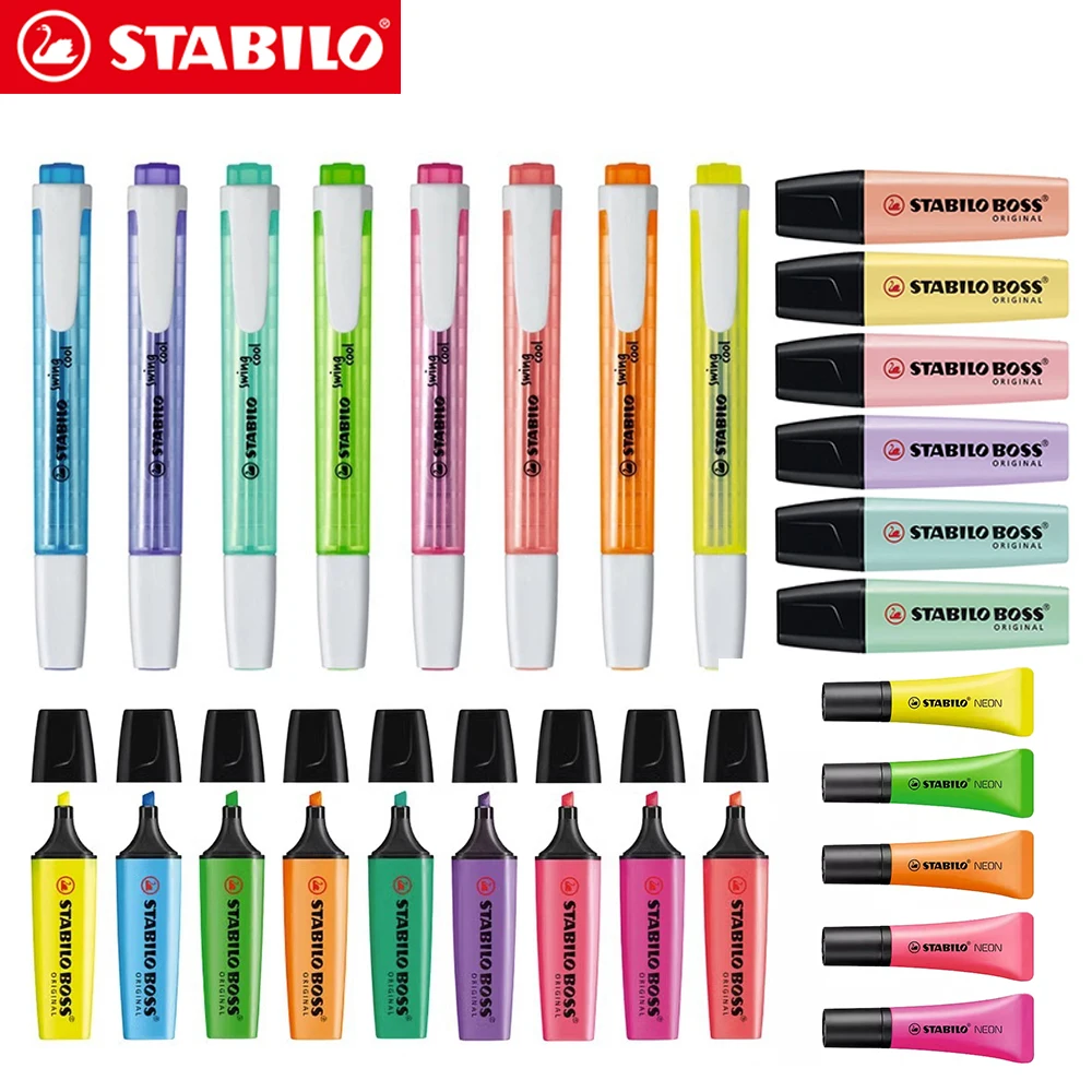 Stabilo Marker Boss - STABILO Set spidol Highlighter, bos 70