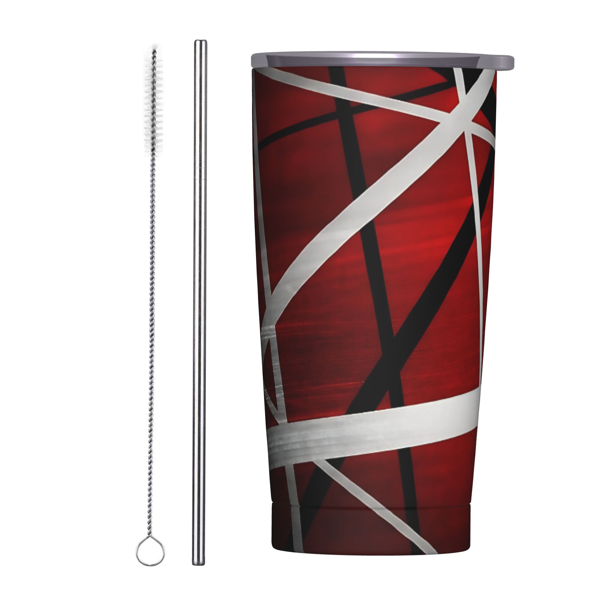Tumbler 20Oz White - V-Van Halens Tumbler Merah Hitam Putih,