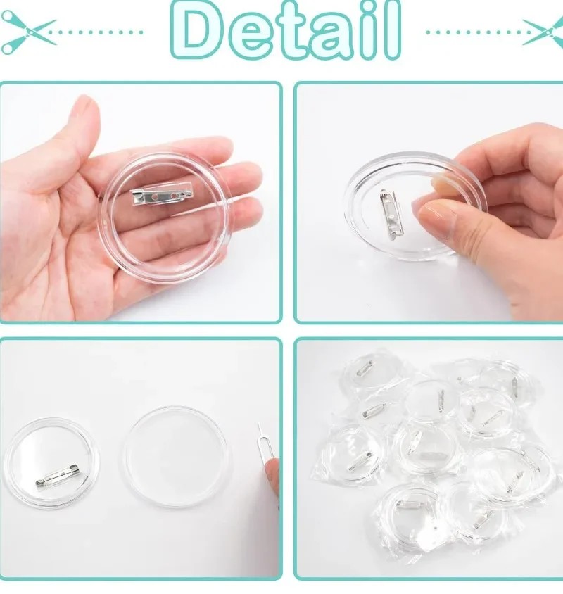 30pcs aksesoris pembuat pin le - Button Badge Blank ulasan dan harga