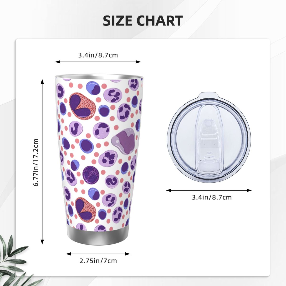 Tumbler Baja Tahan Karat Pola  - Tumbler 20Oz White ulasan dan harga