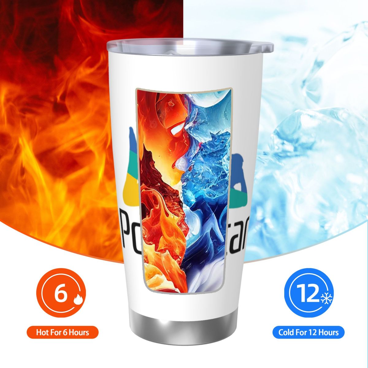 Ps Pron Star Tumbler Stainless - Tumbler 20Oz White ulasan dan harga