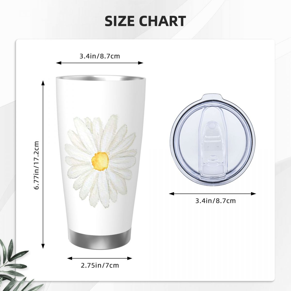 Tumbler Vakum Terisolasi Stain - Tumbler 20Oz White ulasan dan harga
