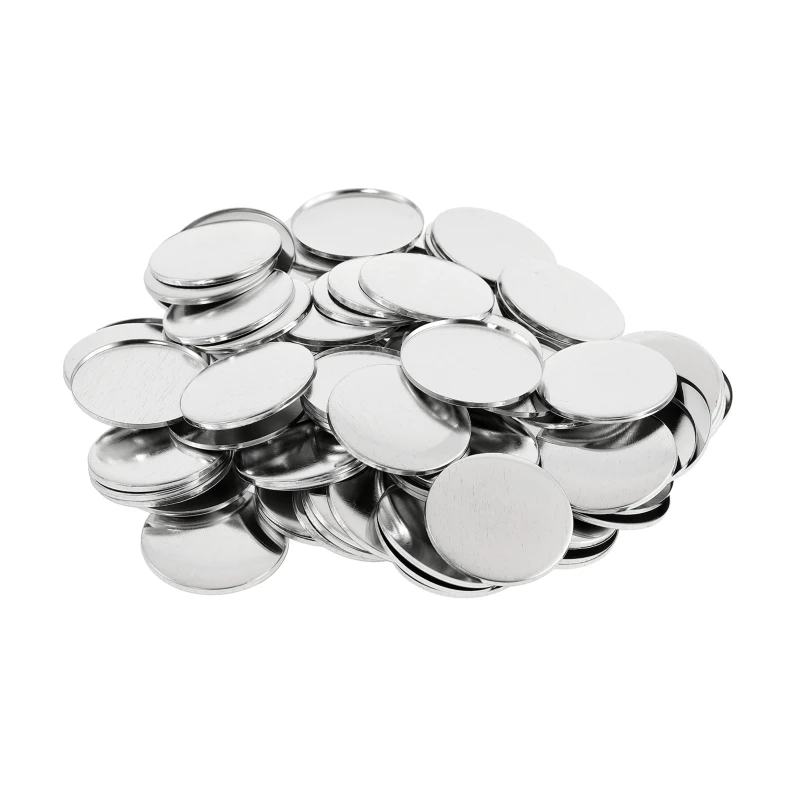100 buah perlengkapan pembuata - Button Badge Blank ulasan dan harga