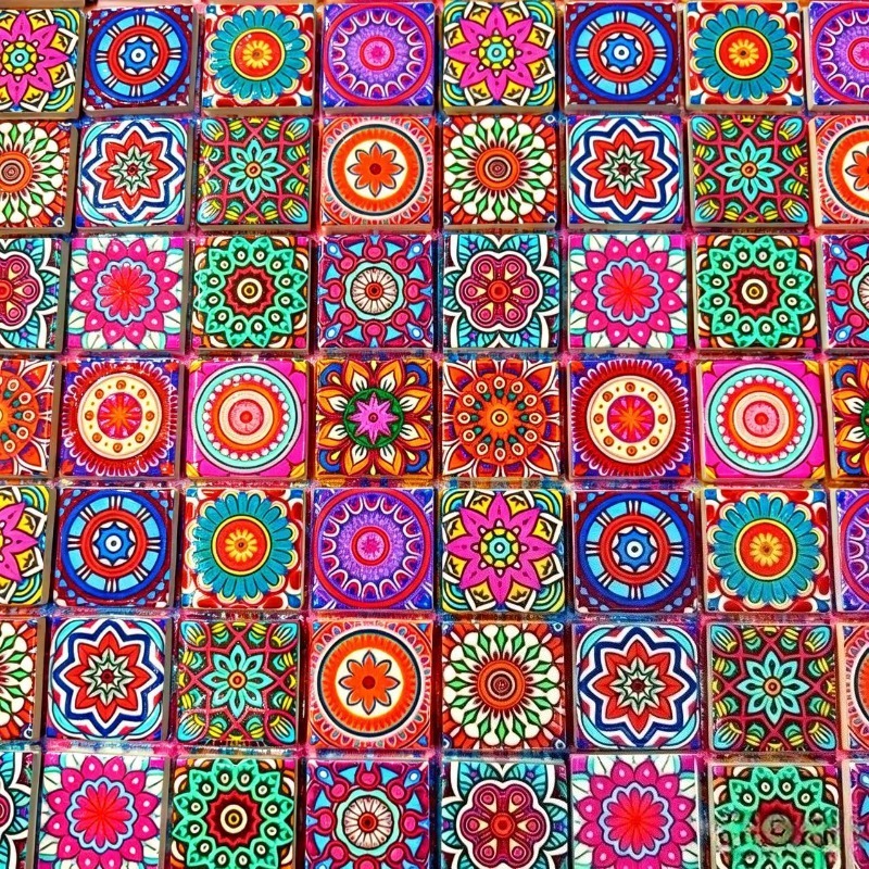 Mosaik Keramik Cetak Mandala 1 - Ceramic Tile Blank ulasan dan harga