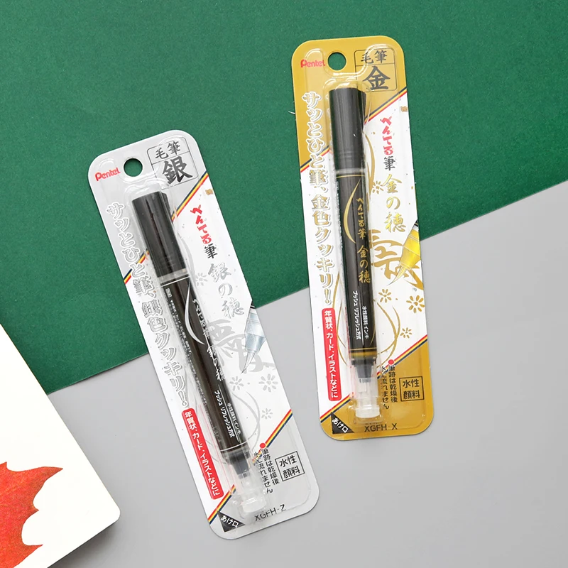 Pentel XGFH-X Pena Kuas Perak  - Pentel Pen Sign Pen ulasan dan harga