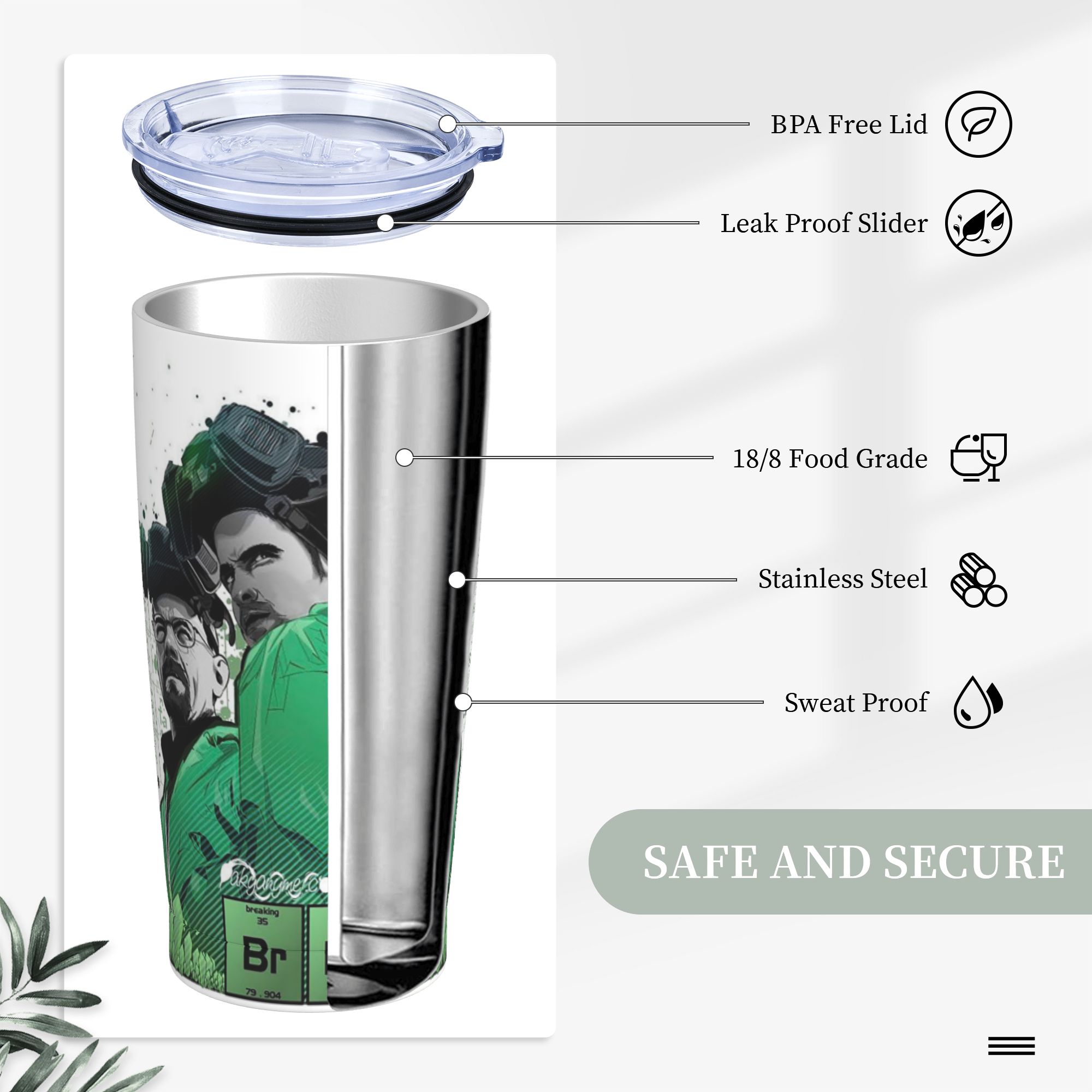 Botol Minum Vakum Terisolasi B - Tumbler 20Oz White ulasan dan harga