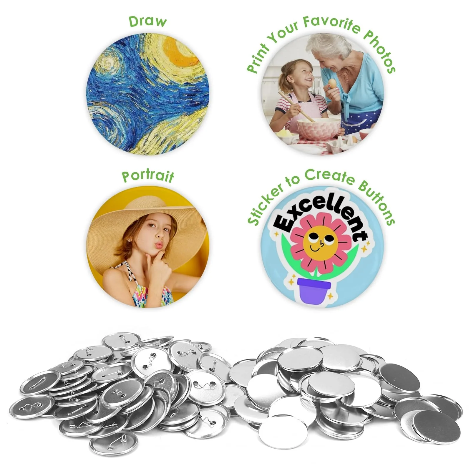 Perlengkapan pembuat tombol ko - Button Badge Blank ulasan dan harga