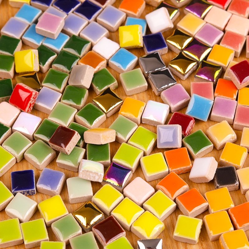 100g Ubin Mosaik Keramik DIY,  - Ceramic Tile Blank ulasan dan harga