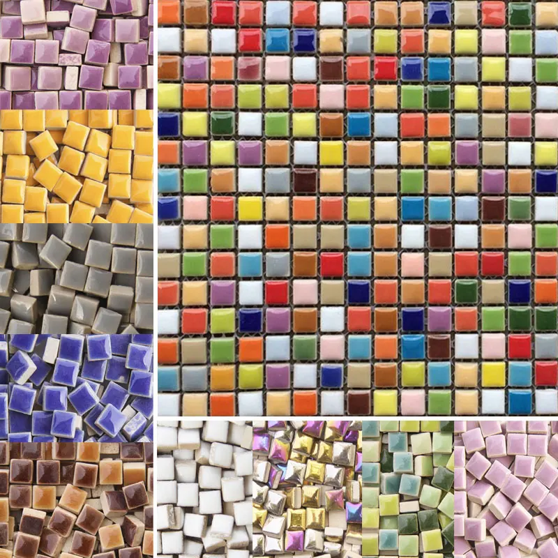 100g Ubin Mosaik Keramik DIY,  - Ceramic Tile Blank ulasan dan harga