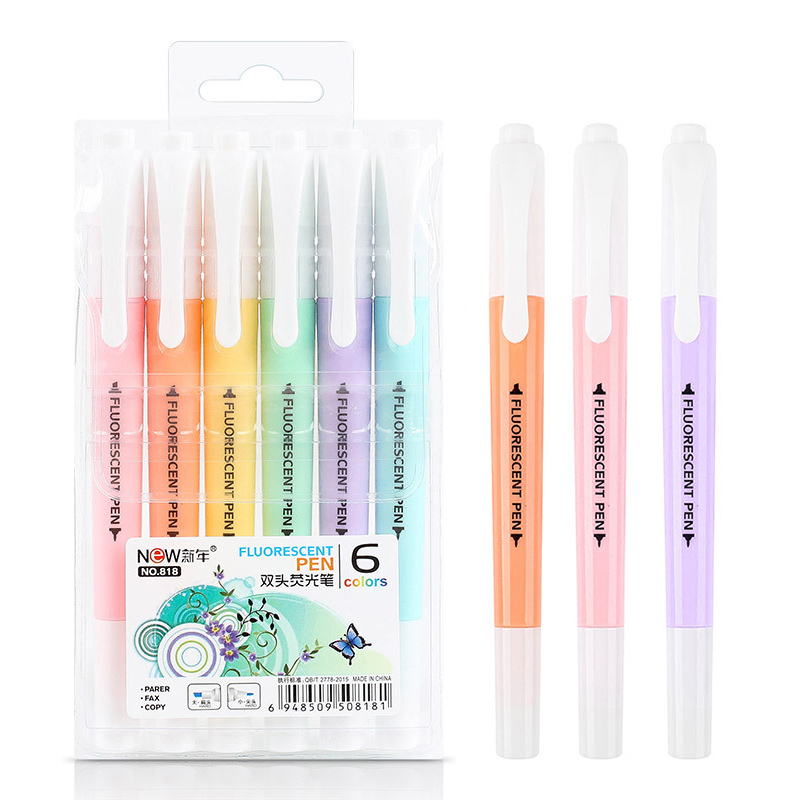 6 buah/set pena Highlighter ne - Stabilo Marker Boss ulasan dan harga