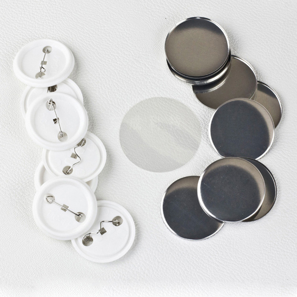 100 Buah/Set Plastik Kosong Le - Button Badge Blank ulasan dan harga