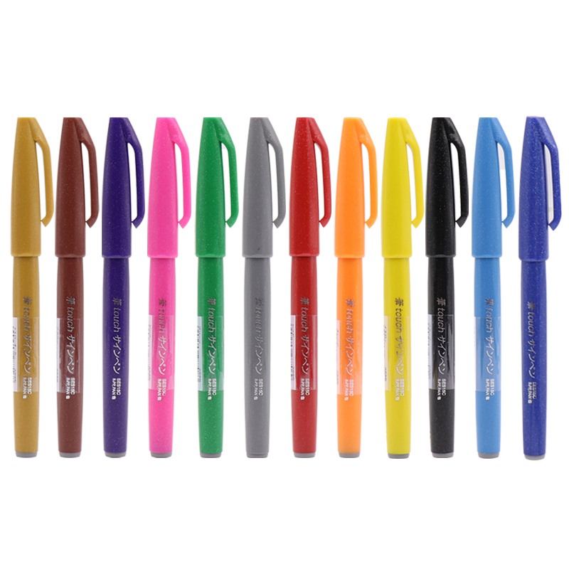 12/24Pcs Jepang Pentel Sentuh  - Pentel Pen Sign Pen ulasan dan harga