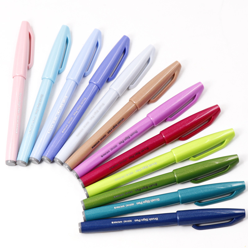 12/24Pcs Jepang Pentel Sentuh  - Pentel Pen Sign Pen ulasan dan harga