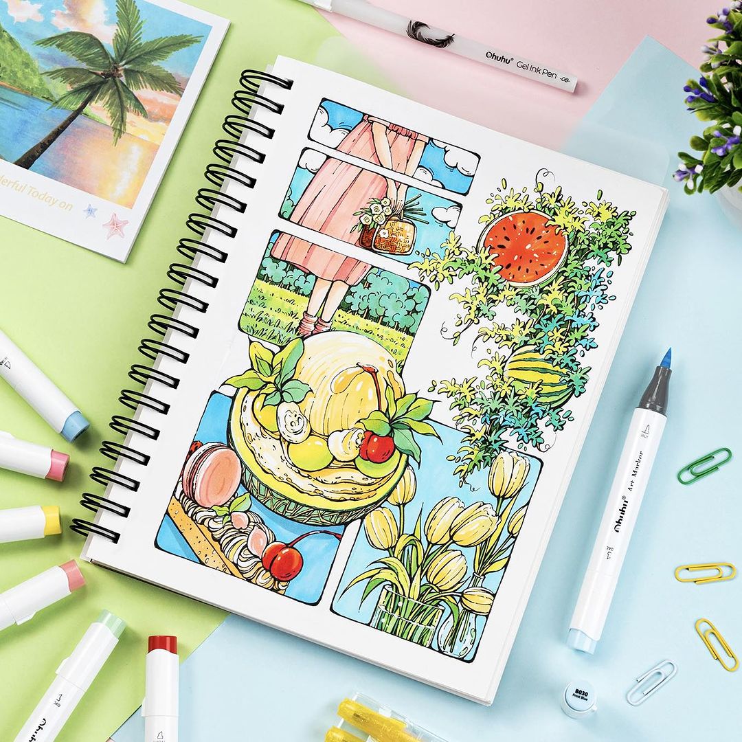 Ohuhuhu Set spidol Nevada, spi - Copic Marker Sketch ulasan dan harga
