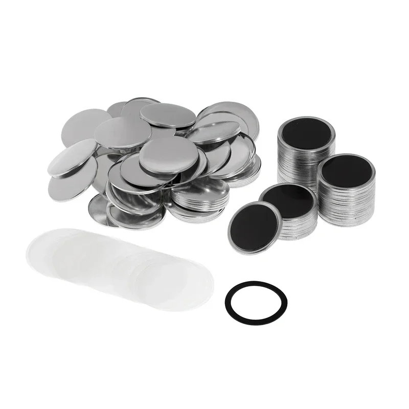 100 buah 25-75mm Magnet kulkas - Button Badge Blank ulasan dan harga
