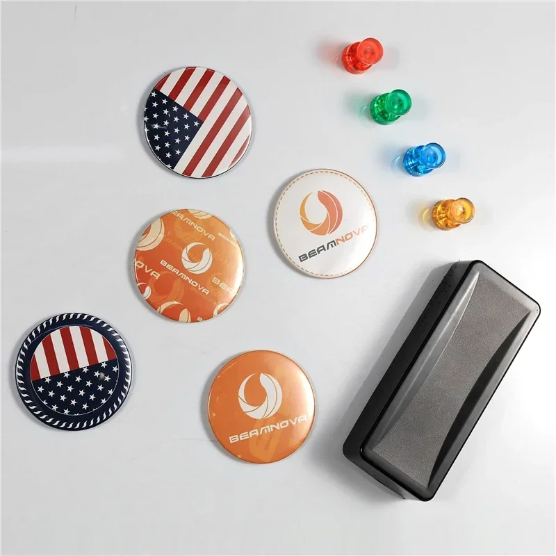100 buah 25-75mm Magnet kulkas - Button Badge Blank ulasan dan harga